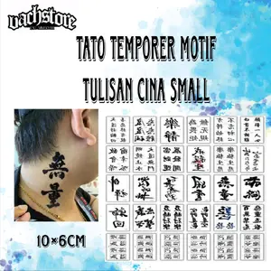 Tato Temporer Huruf Cina Kanji Temporary Tatto