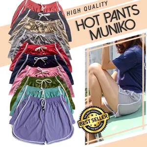 CELANA PENDEK WANITA SANTAI HOT PANTS MUNIKO HOTPANTS CELANA WANITA HOTPANT SHORT PANTS CELANA SANTAI WANITA Karet Katun Harian
