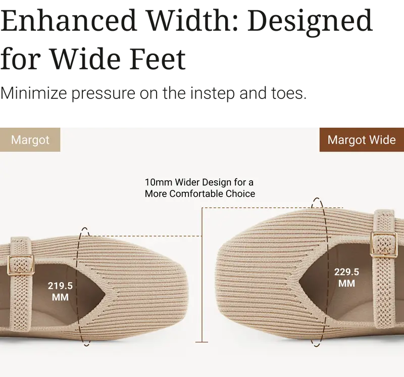 Product Introduction of VIVAIA Woman's Eco-Friendly Square-Toe Mary-Jane, Adjustable Straps, Super Lightweight and Breathable for Daily Wear Shoes Flats 1