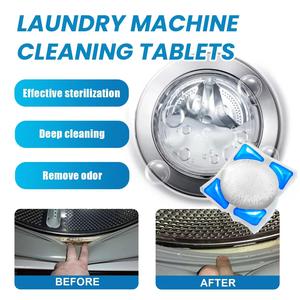 LeRunKey 360g Washing Machine Cleaner Antibakteria Pembersihan Mendalam Buang Kotoran sodium  percarbonate detergent  capsule pem bersih bahan pencuci lime pembersih rumah laundry  pods brand  wash