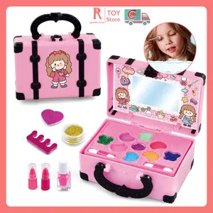 Mainan Kosmetik Kecantikan Anak KasusPeralatan Kotak Make Up Set untuk Gadis UlangTahun Hadiah Set Riasan Mainan Anak MakeupTas Mainanpretend plays make up kit set /Mainanmake up anak perempuan