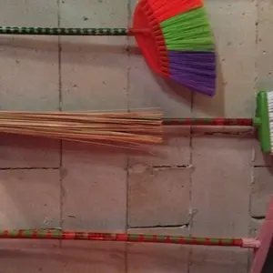 PAKET 4 IN 1 Sapu Wiper Pel Penebah Kasur / Paket Alat Kebersihan Sapu Pel Wiper TERMURAH Gagang Kayu