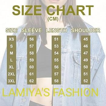 Product Introduction of Jaket Denim Wanita Berkualiti Tinggi, Saiz S-3XL - Kain Denim Tahan Lama 0