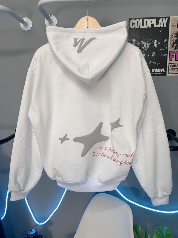 Hoodie Boxy Well Dressed Print Foaming And Gliter Aksen DRN x MON design 7