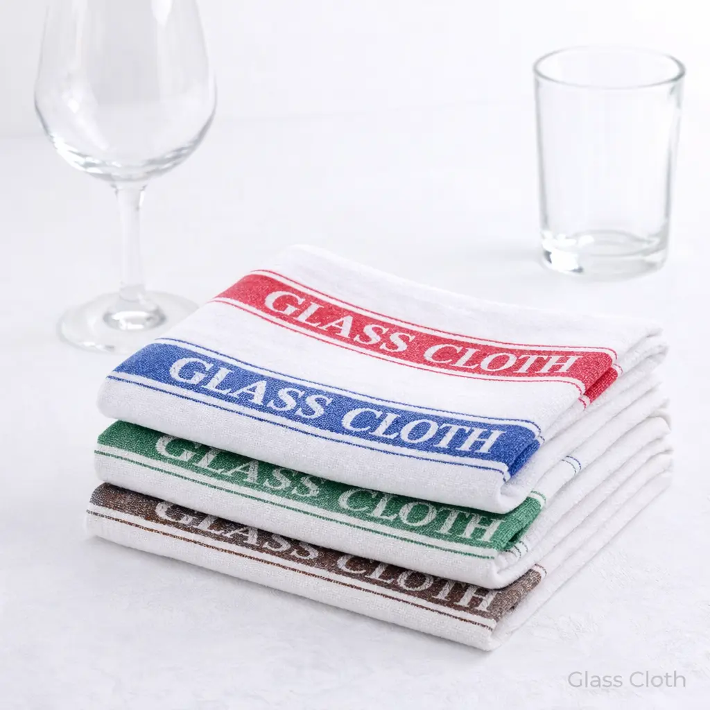 Serbet Glass Cloth Serbet Kain Lap Dapur Piring Tebal Lembut 70 x 45 Cm