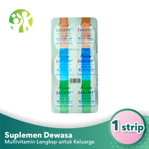 Zegavit 1 Strip x 6 Kaplet - Membantu Memelihara Kesehatan Tubuh