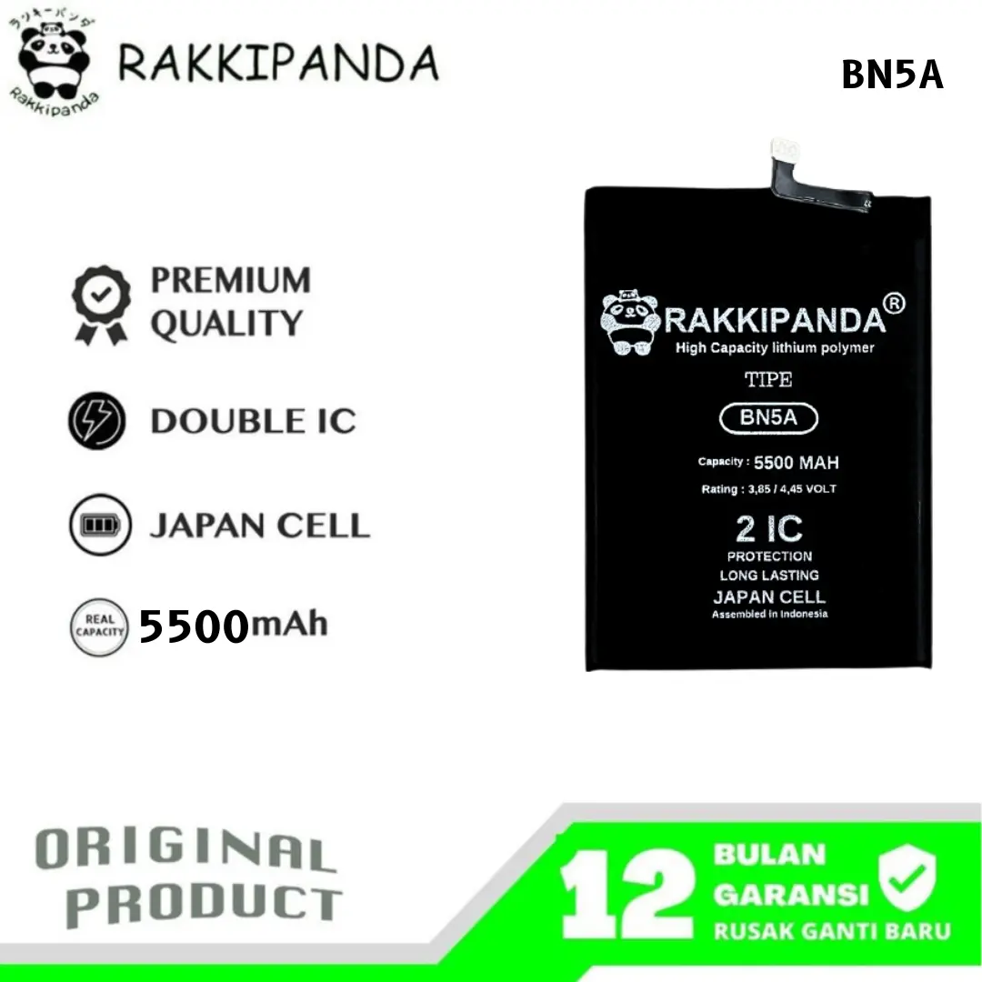 RakkiPanda BN5A Compatible With Redmi 10 4G 2022 / Redmi Note 10 5G / Poco M3 Pro 5G Batre Batrai Baterai Battery