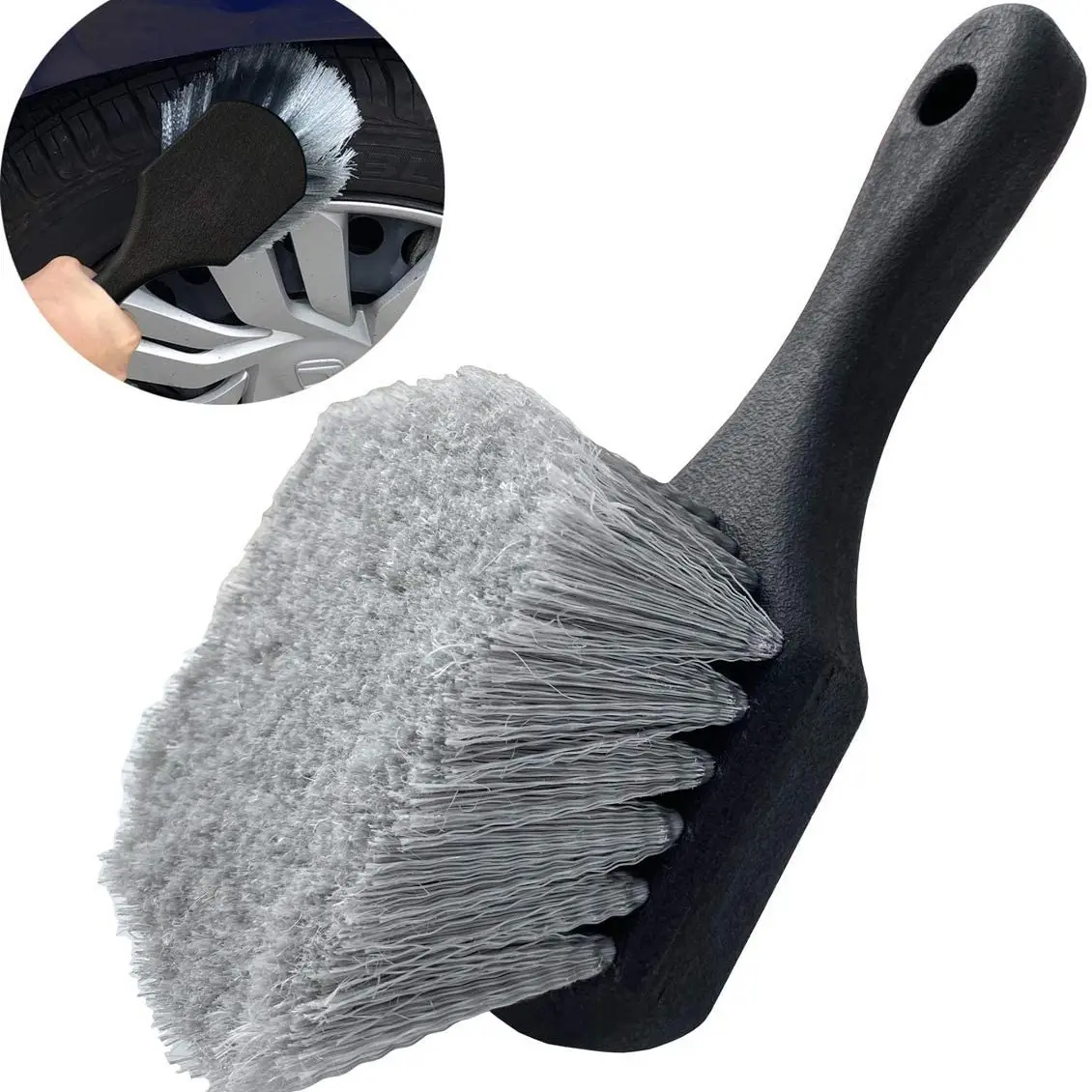 Car special slit brush wheel hub tire brush car wash brush inside and outside cleaning tools car supplies