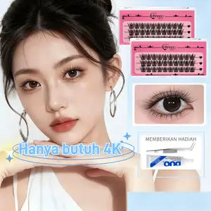 Bulu Mata Palsu Model Baru Harga Spesial, Wajib Punya Buat Pemula! Pemesanan Gratis Lem dan Pinset, Mudah Digunakan!