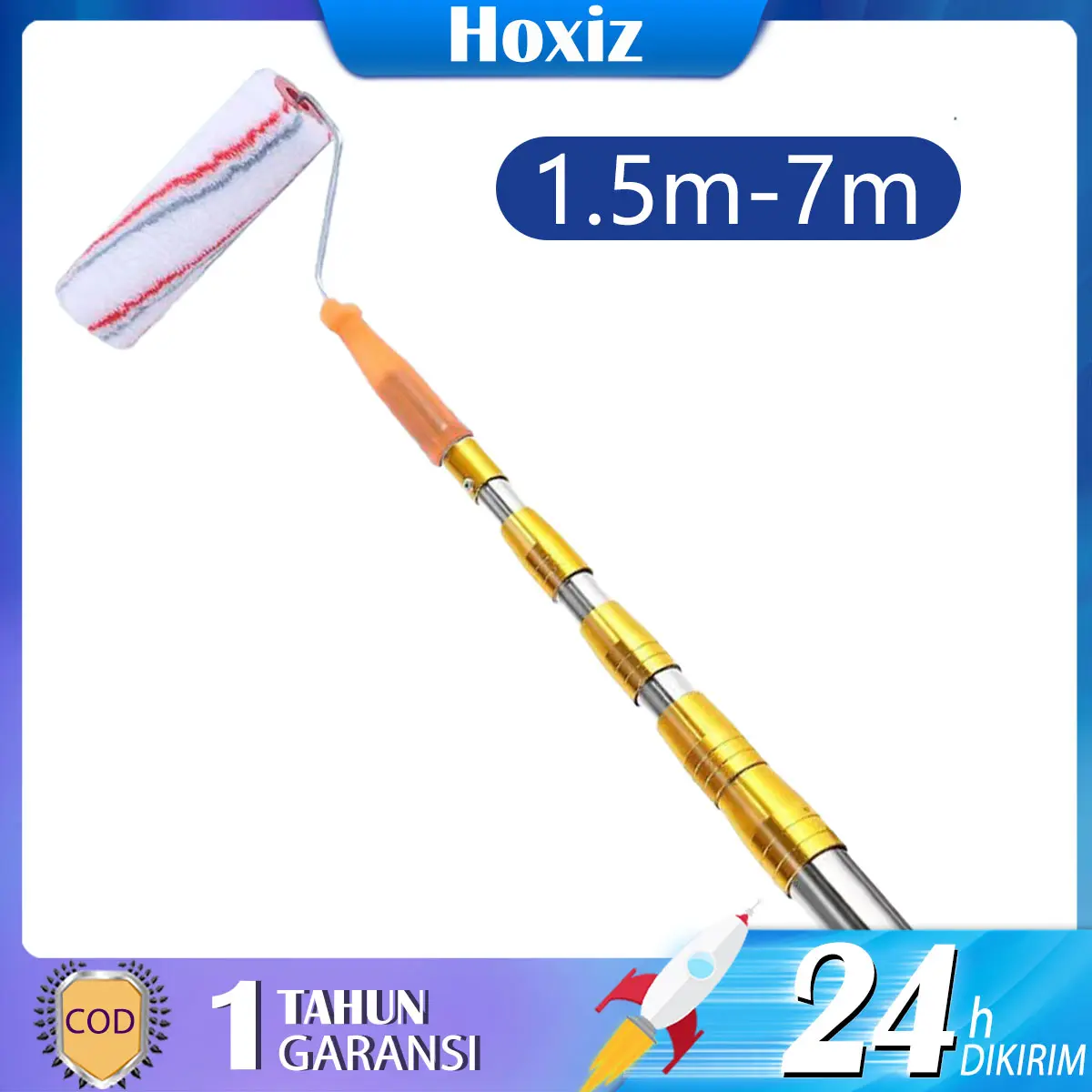 Stick Tongkat Cat Extension Panjang 1.5-10 meter - Telescopic Extention Pole 1.5 to 10 meter gagang kuas roll