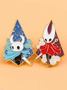 Set de 2 piezas de Pins de esmalte de Personajes de Juegos Geniales, Broche de Estilo Vintage Punk, Accesorio Unisex para Mochilas y Ropa, Regalo Perfecto para Amigos