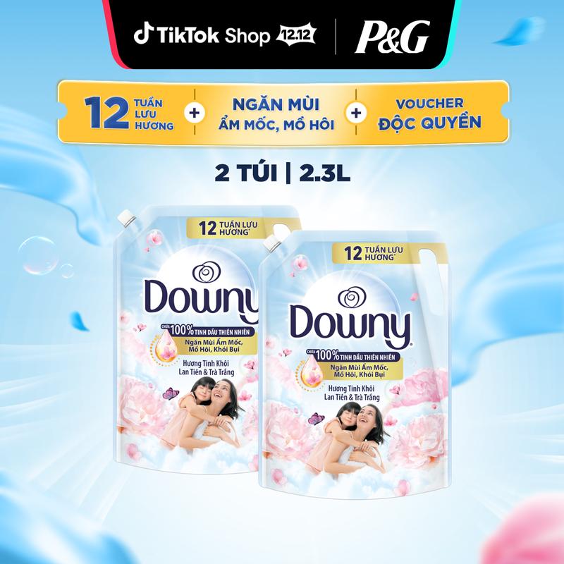   KOL  Combo 2 Nước xả vải Downy Tinh Khôi 2.3L 