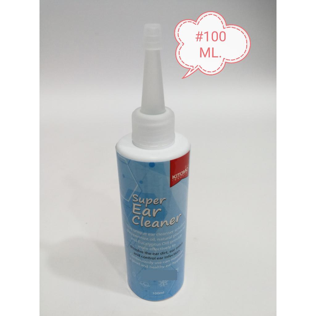 Kitomo Super Ear Cleaner Cleanser 100ml Cat Dog Rabbit Pencuci Telinga Kucing Anjing Arnab