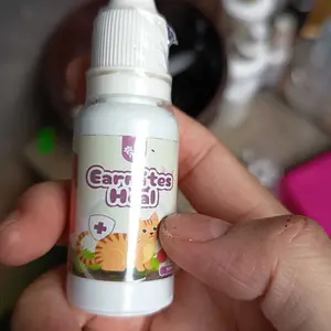 Golden Paw - EarmitesHeal 15ml Cairan Pembersih Telinga Kucing Alami & Aman Mengatasi Infeksi Kutu & Jamur Membersihkan Kotoran & Menghilangkan Bau