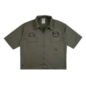 Lawna - Workshirt Boxy Zipper Lawna Club Olive