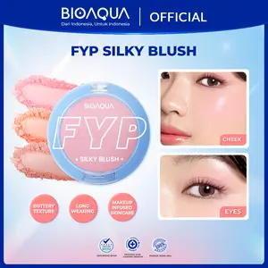 BIOAQUA FYP Silky Blush-Pink Please/Hi Peaches/Mauve Sunset--Buttery Texture/Long WEARING/Makeup Infused Kingcare