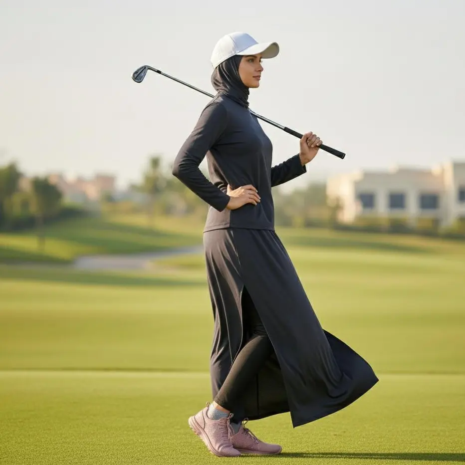 Legging Rok Panjang Wanita Muslimah  Celana Rok Syar’i Senam Yoga Jogging