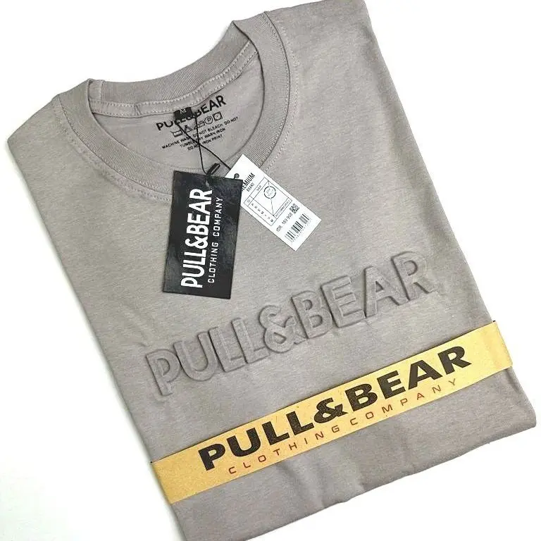 Baju Kaos Oblong Pria T-shrit Pria Lengan Pendek P & B Motif Embos Tebal Timbul Atasan Pria Wanita Unisex Full Tag Bahan Kantun Combed Premium Ukuran M/L/XL Lembut Nyaman Katun Combat Distro Dewasa Panjang Sablon  Polos 8