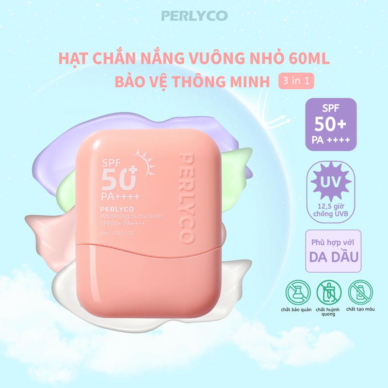 COD PERLYCO Kem chống nắng SPF50+ PA++++ – nhiều màu phù hợp nhiều tông da; nâng tông tự nhiên giữ nền sáng khỏe; chất kem mịn êm không bết dính; không gây nặng mặt; chống nước chống tia UV; kiềm dầu nhưng vẫn ẩm mịn; dùng hằng ngày đi làm đi chơi.