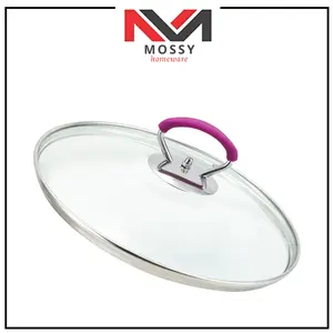 MOSSY Kenop Knop Silicon Pegangan Gagang Tutup Panci Anti Panas Tutupan Panci Stainless
