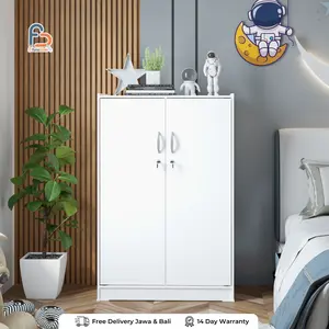 Furnicrush Lemari Pakaian Anak - Lemari Pakaian Kecil 2 Pintu - CAMILLE BL 201