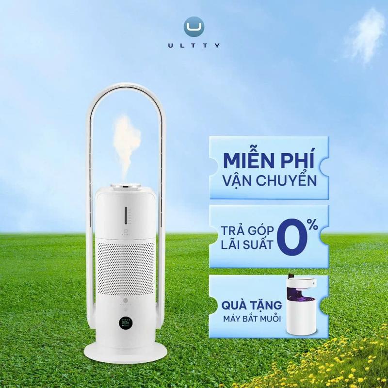  Máy Lọc Không Khí Bù Ẩm ULTTY SKJ-CR022 Diệt Khuẩn Bằng Tia UV Công Nghệ Bội Khí Chế Độ Làm Mát 9 Cấp Bộ Lọc HEPA H13 Loại Bỏ 99,97% Bụi Mịn Vi Khuẩn Virut Bù Ẩm 3 Cấp 