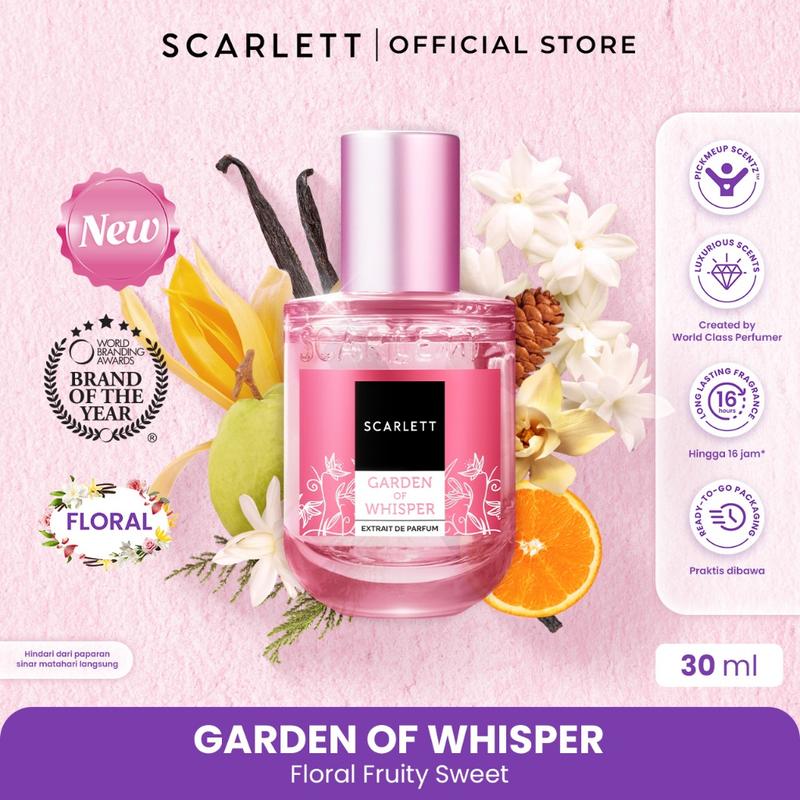 Scarlett Whitening Euphoria Eau De Parfum 30ml BPOM Original Perfume Wangi Wanita Violet - Pear, Pear - Mewah, Orange 7