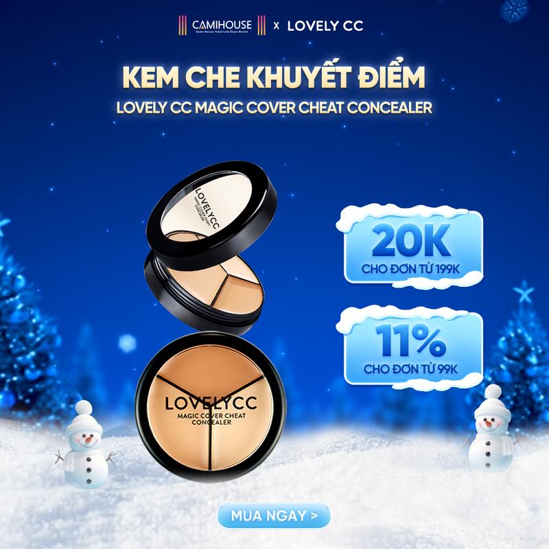 Kem che khuyết điểm triệt sắc LovelyCC Magic Cover Cheat Concealer 12g không thấm nước che phủ hoàn hảo CAMIHOUSE