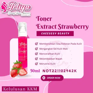 IRLIYA BEAUTY SKINCARE ( TONER EXTRACT STRAWBERRY 50ML )