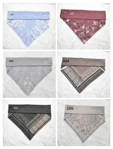 HIJAB SEGIEMPAT MOTIF -  BAHAN VOAL PREMIUM