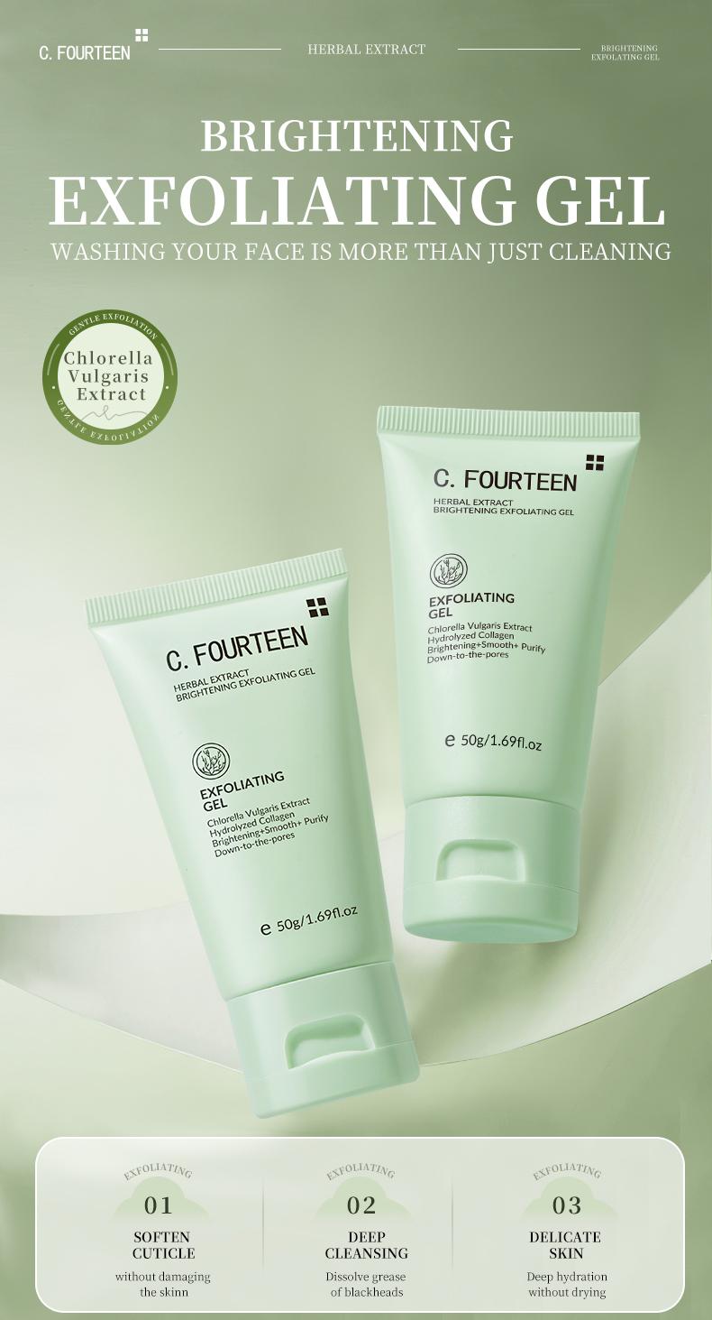 Product Introduction of Dead cell & Face Exfoliant gel, Orange, herbal extract, exfoliant, 50g, skin care, repair and renewal, whitening and brightening effect 2