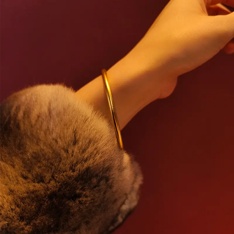 【Beli 1 Gratis 1】Gelang Emas Classic Gelang Gelang Keroncong  Tahan Lama,Awet,Tahan,Cantik Bracelets 3