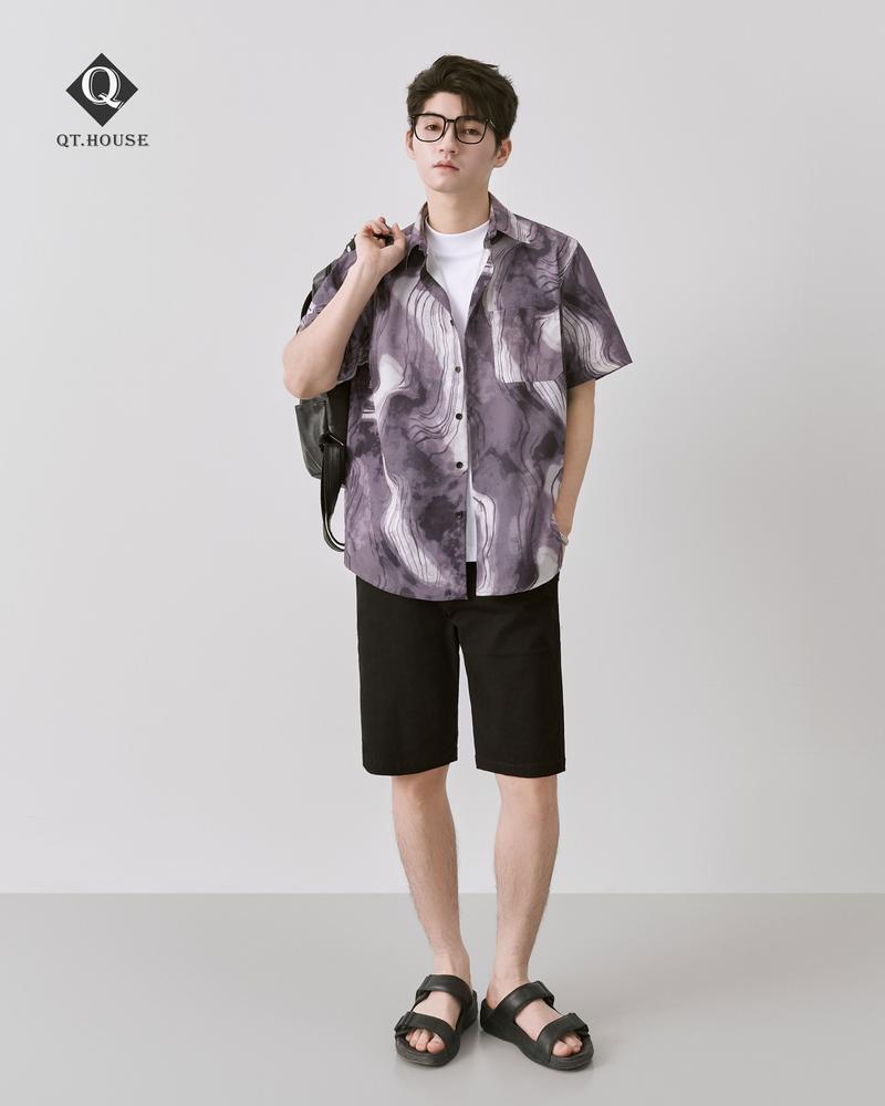 Product Introduction of Áo Sơ Mi Nam Ngắn Tay Họa Tiết Đi Biển Form Ragular fit Cộc Tay SMN01 Menswear Nam 7