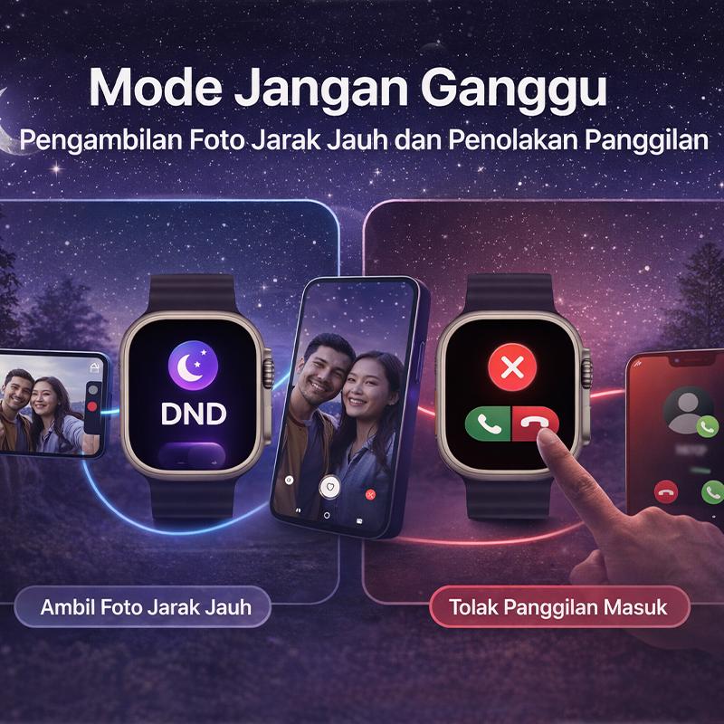 T900 ULTRA — Termasuk Bonus Tali Jam — Konektivitas Bluetooth — Mendukung iOS & Android — Pelacakan Kesehatan & Notifikasi Media Sosial T900 ULTRA — Termasuk Bonus Tali Jam — Konektivitas Bluetooth — Mendukung iOS & Android — Pelacakan Kesehatan & Notifikasi Media Sosial