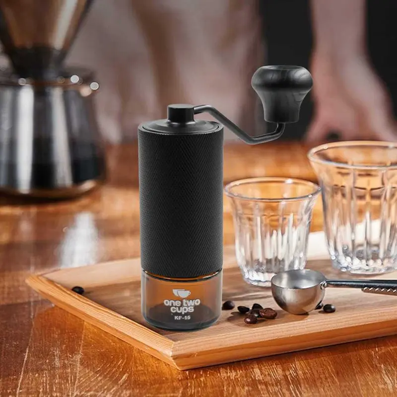 One Two Cups Alat Penggiling Kopi Manual Coffee Grinder Adjustable - KF-15 2