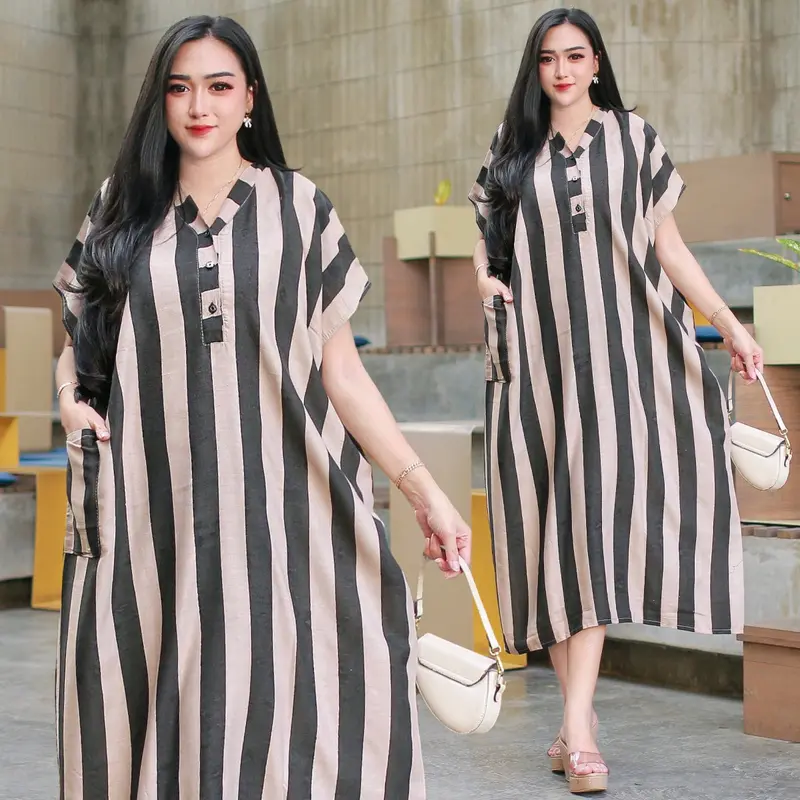 DASTER LOWO SALUR  daster terbaru 2025   TERBARU KEKINIAN KANCING DEPAN BUSUI FRIENDLY LD 145 PB 115 NYAMAN ADEM CANTIK bahan rayon Ibu Menyusui Motif Panjang Tidur Pendek 3