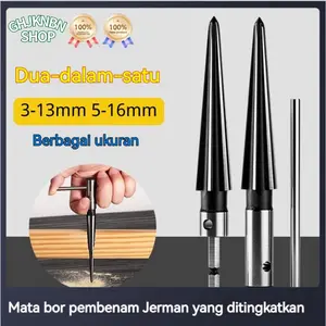 Reamer Tirus Tangan 3-13mm & 5-16mm – Reamer Logam untuk Merapikan dan Memperbesar Lubang Pin, Alat Bor Manual untuk Kayu, Logam, dan Plastik