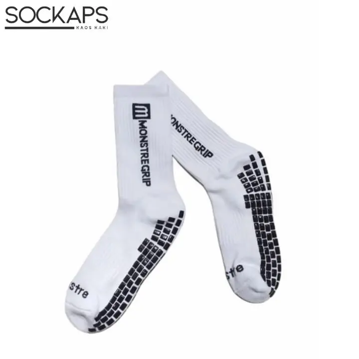 Kaos Kaki Futsal Anti Slip Pria Dewasa Motif MONSTEGRIP - Olahraga Sepak Bola Nyaman Dan Tebal