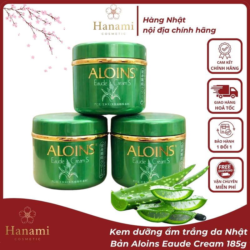 Kem dưỡng ẩm trắng da Nhật Bản Aloins Eaude Cream 185g