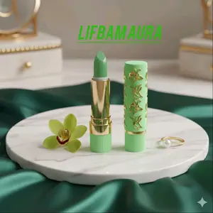 lipstik hijau( lifbam) aura by.kang Zaky Lipstick