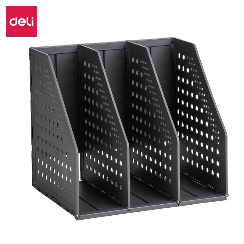 Deli Magazine Holder / Document Desk Organizer / Rak Tempat Dokumen atau Majalah Slot dapat diatur Mempunyai 3 Slot E79003 1