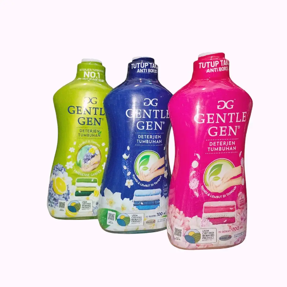 1Pcs Gentle Gen Botol 700ml Deterjen Cair Tumbuhan
