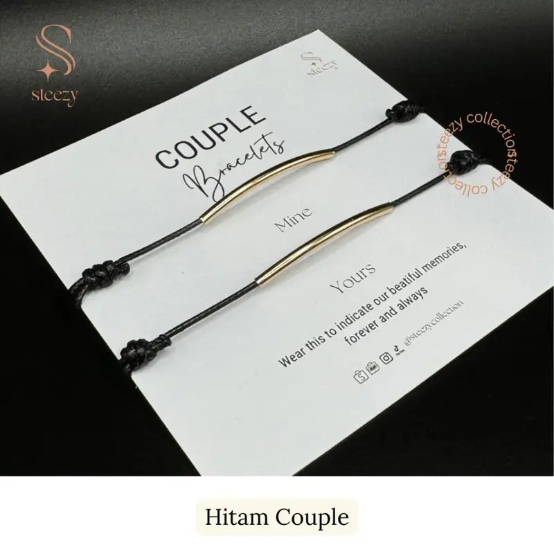 Soulmate Couple Bracelet by Steezy Collection / Gelang Tali/ Gelang Pasangan/ Gelang Couple Simple Polos / Gelang Mine & Yours gelang skena 3