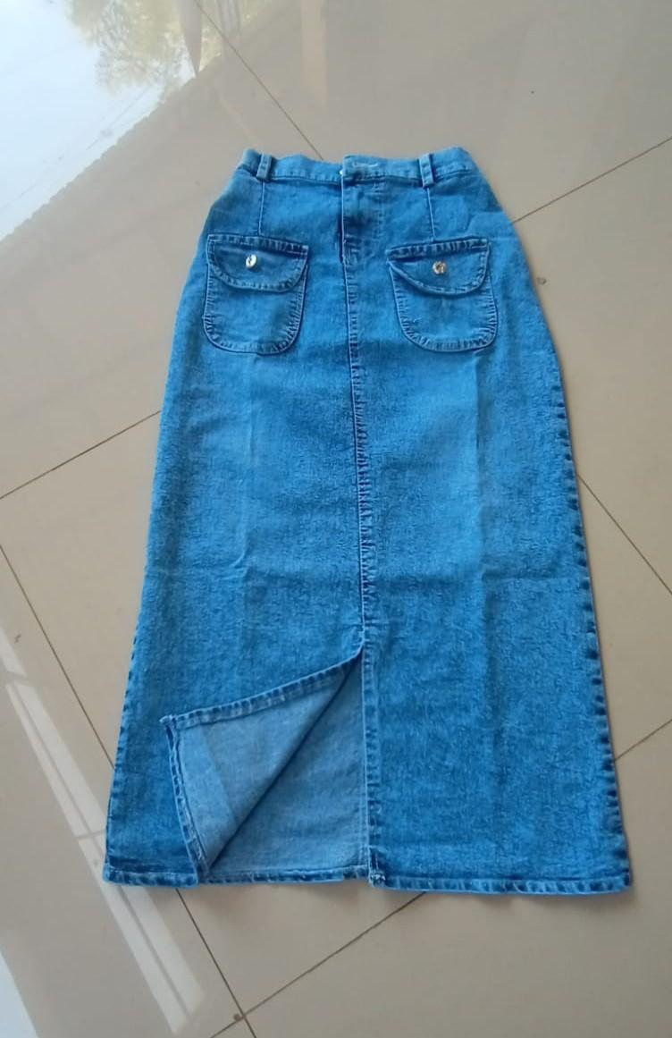 Product Introduction of NFK-Rok Jeans Highwais Belah Depan Saku Depan Terbaru Korean Style Panjang 3