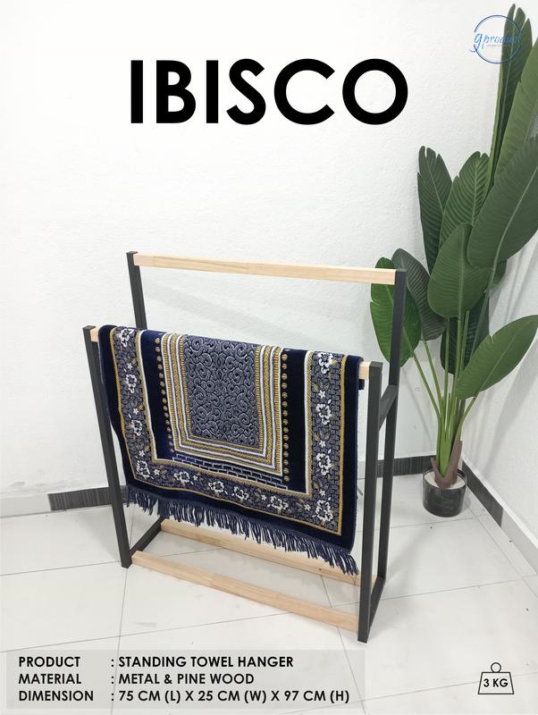 standing hanger,towel rack,tempat letak tuala sejadah - TikTok Shop ...