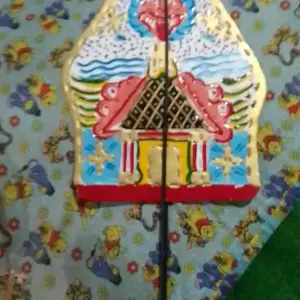 Wayang kulit kertas duplex Gunungan/Kayon ukuran tinggi -+45cm