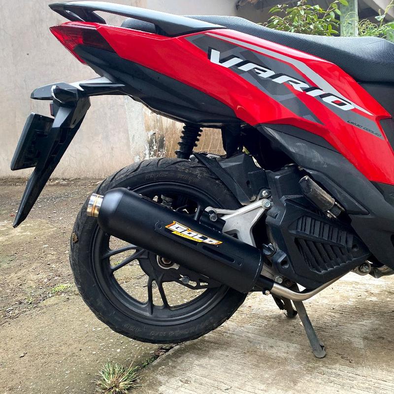 Knalpot Standar Racing Original GOLD EXHAUST Full Aksesoris Tameng Air Blade Gen 2 Bass Adem untuk Motor Vario, Beat, Nmax, Aerox, PCX Motorcycle Motorcycle shijiro Kamera 3