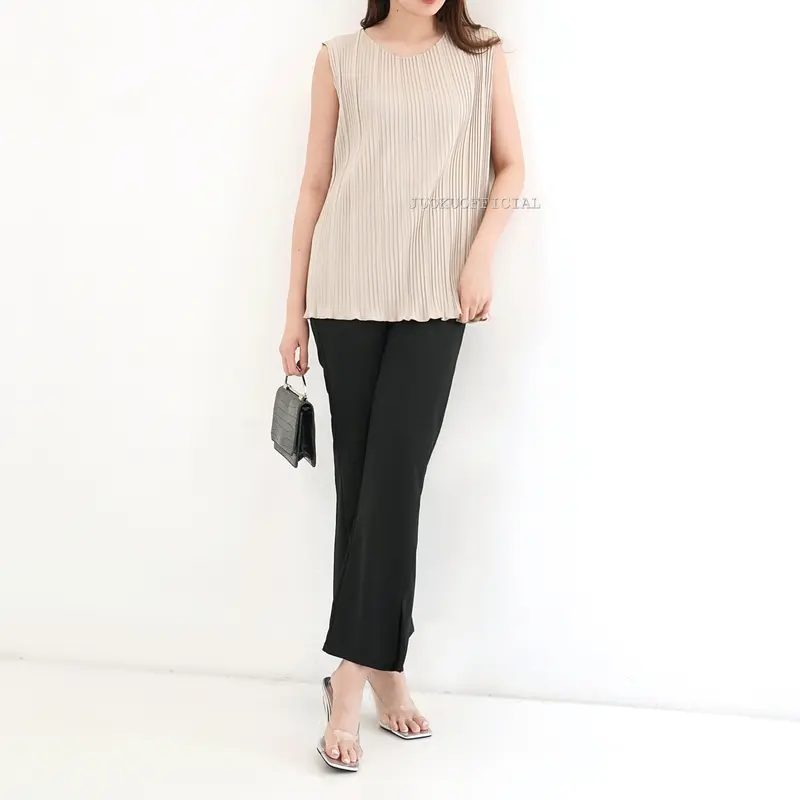 Atasan Plisket BB Wavy Tanpa Lengan / Baju Plisket / Tanktop Plisket / Pleated Top 6