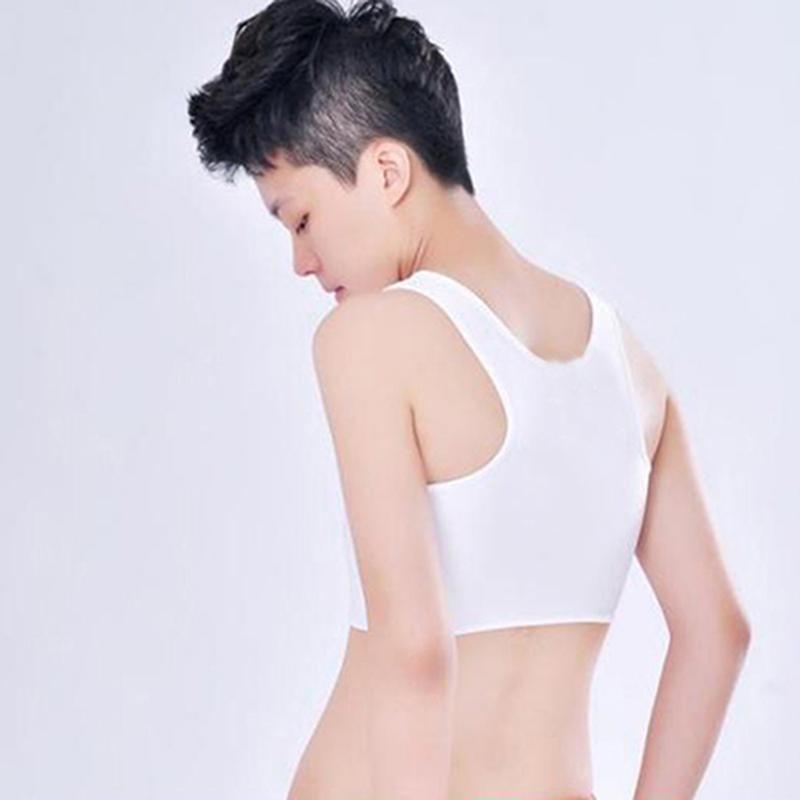 Áo Nịt Ngực Tập Thể Dục Cho Bé Gái, Áo Nịt Ngực Ngắn Hợp Thời Trang, Bralette Đồng Tính Nữ Mới Lạ, Màu Trơn, Áo Nịt Ngực Đồng Tính Nữ Thời Trang, Áo Vest Ngực Co Giãn 6