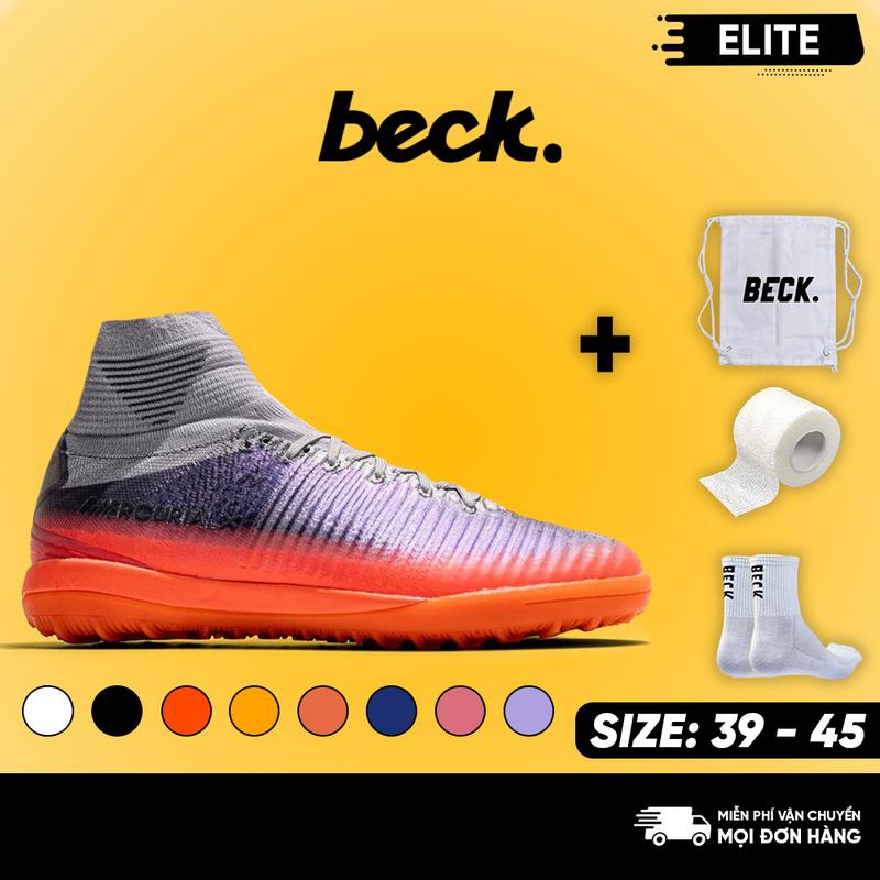 Giày Bóng Đá Mercurial Superfly 5 Elite Cổ Cao, Beck, Đế Đinh TF, Bám Sân, Các Màu Sắc, Sân Cỏ Nhân Tạo